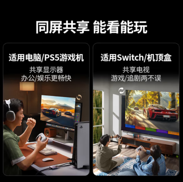 绿联55006-HDMI2.0 二进一出切换器