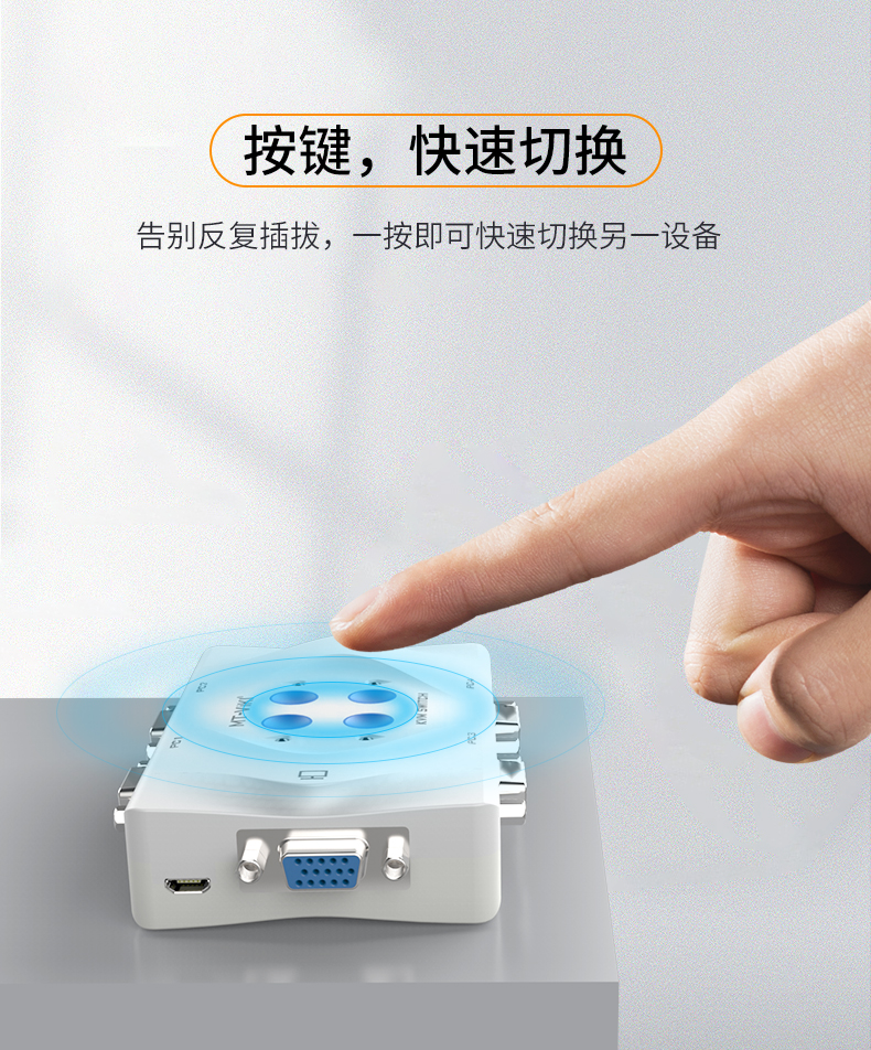 【401KL】迈拓维矩KVM切换器 VGA四进一出（自动）