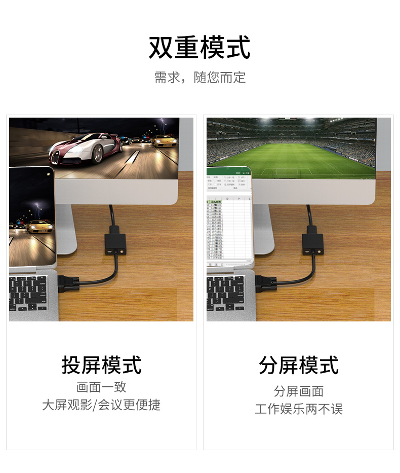 【V1502A】优越者VGA转HDMI孔转接线
