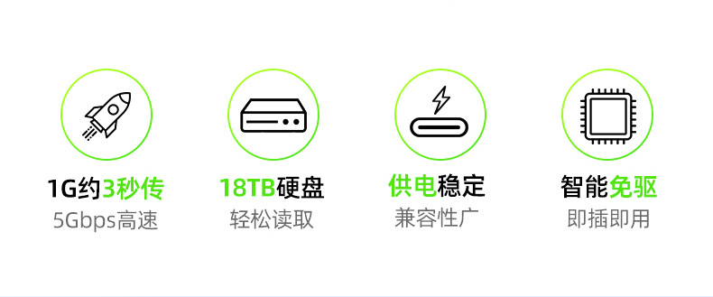 【H1322B】优越者USB一分四HUB（4口USB3.0）1.2米线