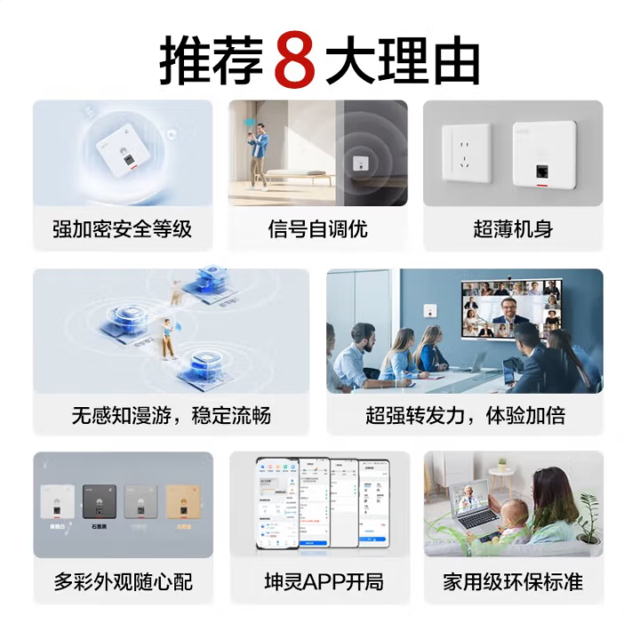 华为坤灵AP362E-无线吸顶ap WiFi6千兆双频3000M 