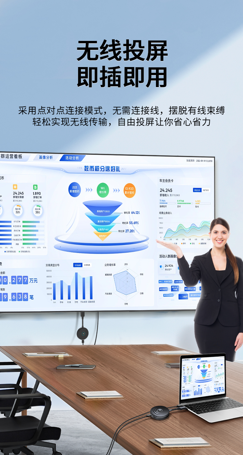 【Z512】晶华HDMI无线传输器（50米）