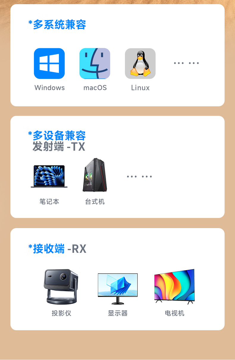 【Z512】晶华HDMI无线传输器（50米）