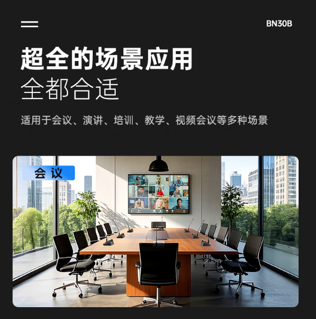 得胜BN30B 无线会议麦 带电池