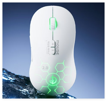 剑圣一族【M600白色】蓝牙无线有线三模鼠标