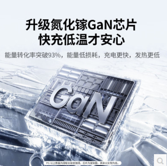 绿联65167 氮化镓 三口 45W充电头