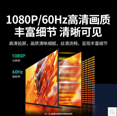 绿联75059-点对点投屏器，即插即投，无需联网和扫码 支持横竖屏切换