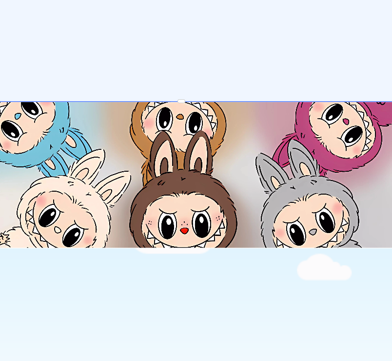 400*900*3拉布布 六个人物 鼠标垫