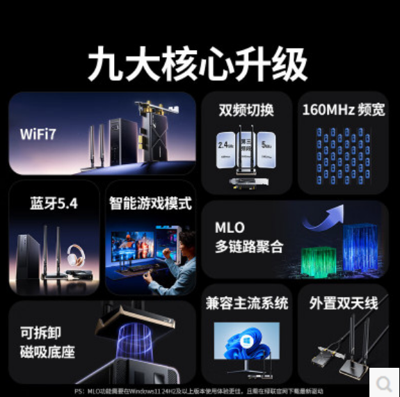 绿联 55204 电竞极WIFI7 蓝牙无线网卡