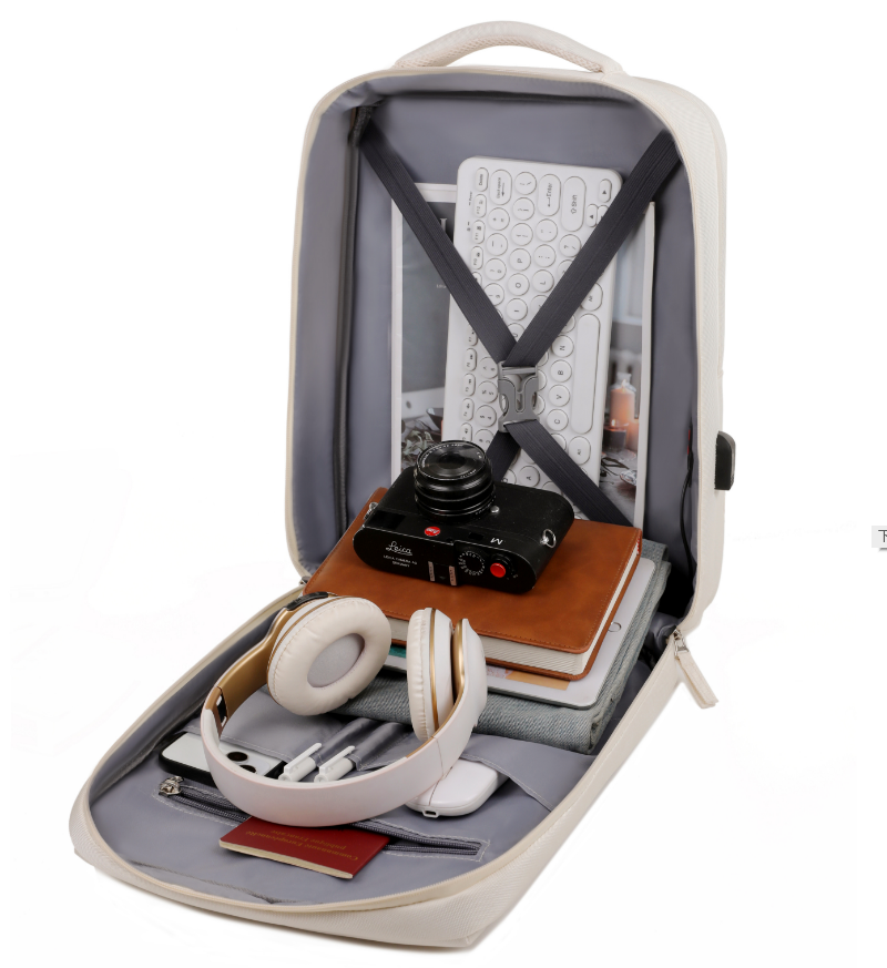 506气囊 双肩包{黑 灰 紫 白}下单备注16寸以下本