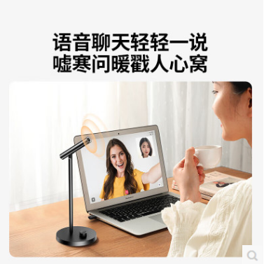 绿联35344--电脑桌面电容麦话筒 2.4G/有线连接