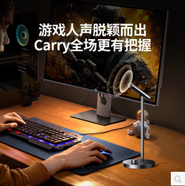 绿联35344--电脑桌面电容麦话筒 2.4G/有线连接