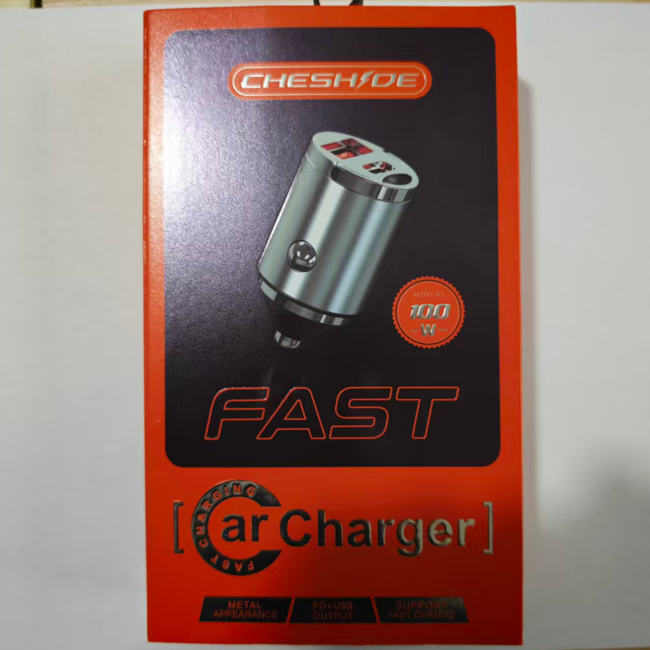车仕德D07--100W Type-C/USB双口快充 车充
