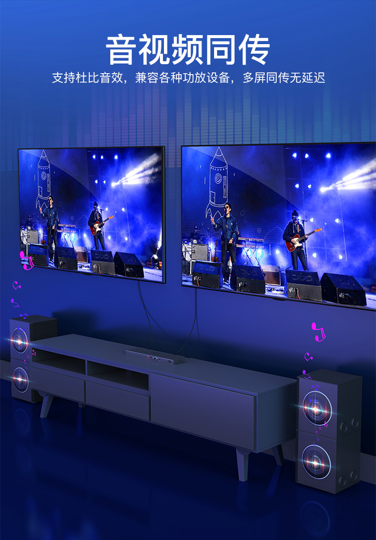 【V136A】优越者HDMI分配器分屏器一进10出(10个屏幕同时显示相同画面）