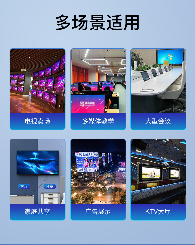 【V137A】优越者HDMI分配器分屏器一进16出(16个屏幕同时显示相同画面）