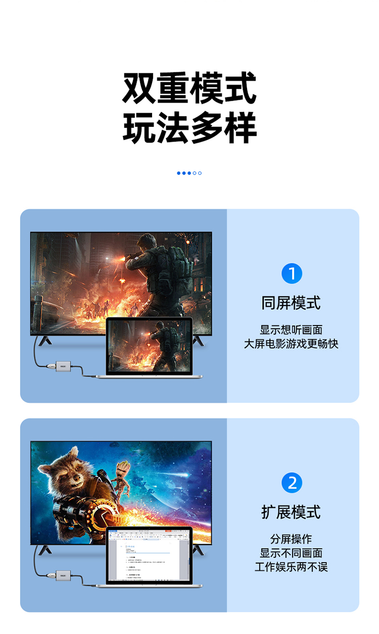 【V428A】优越者USB转HDMI孔线（0.2米）USB显卡