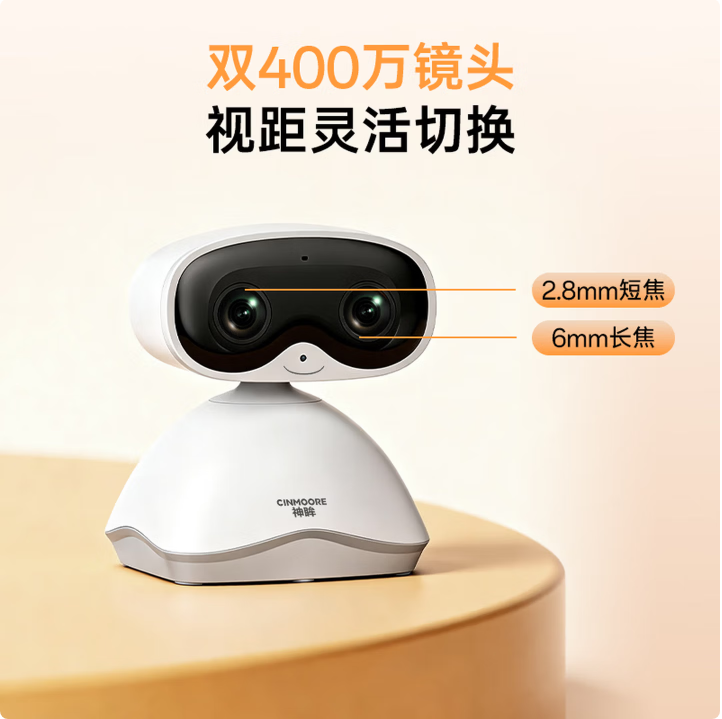 神眸AI智能双目云台摄像机 4G免流量  BC10