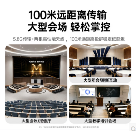 绿联65568HDMI口 点对点投屏器4K30 100米