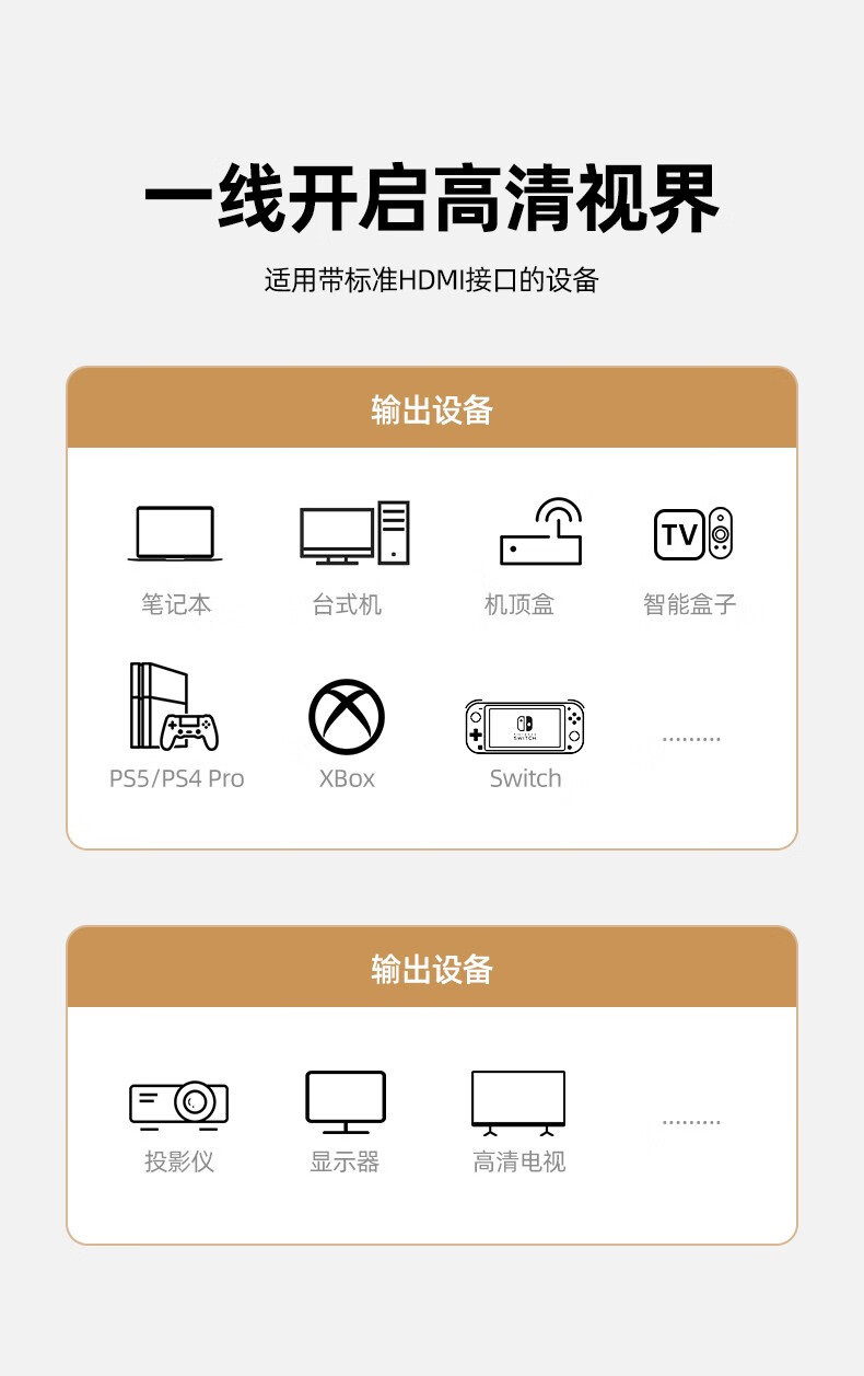 C11088ABK优越者HDMI线2.1版8K高清线