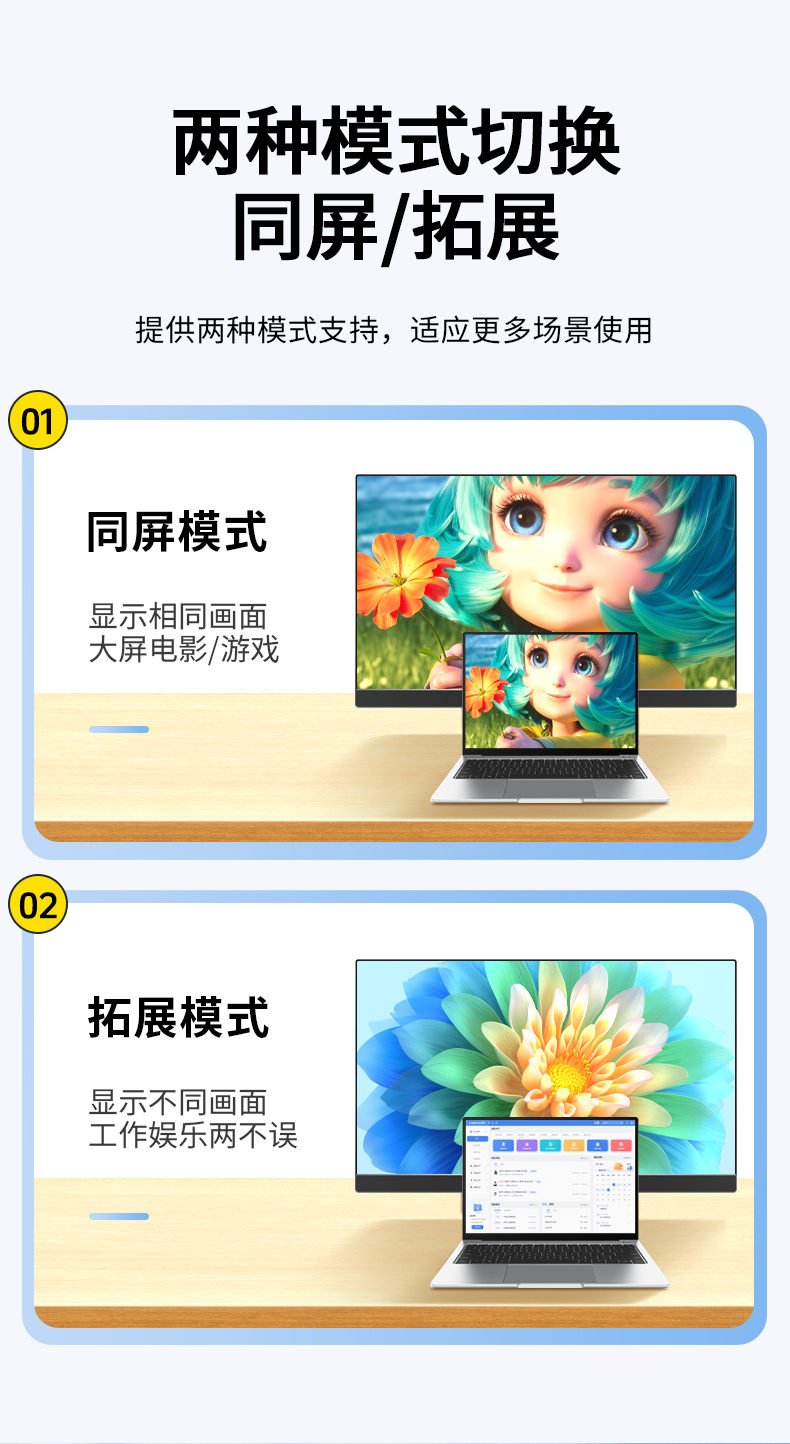 Z193G【2米】晶华HDMI转VGA线一体线1080P单向传输