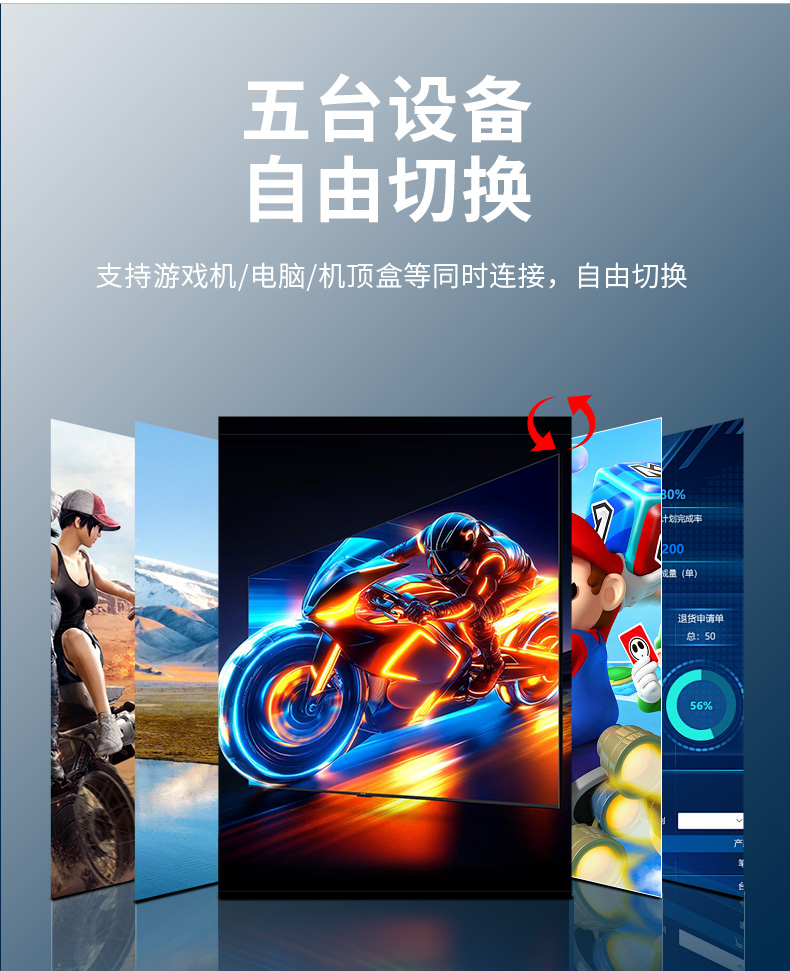 Q509【五进一出】晶华HDMI切换器切屏器